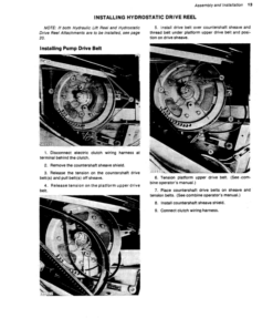 Alternative view of John Deere Hydraulic Lift Drive Reel (1973-) Operator's Manual (OMH85572)