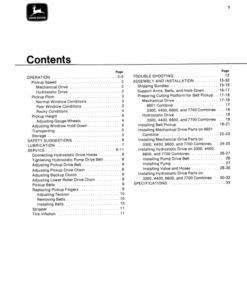 Alternative view of John Deere 3-Roller Belt Pickups (88, 110, 132 In.) Operator's Manual (OMH86809)