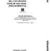 John Deere Hay Conditioner, No. 8 or 9 Mower Hook-Up & Drive Operator's Manual (OMH90535H)