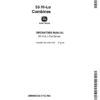 John Deere 55 Hi/Lo Combines Operator's Manual (OMH90738)