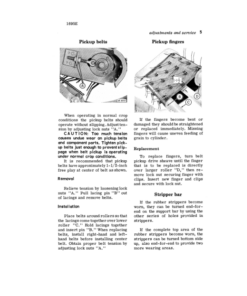 Alternative view of John Deere 88 Inch Belt Pickup Operator's Manual (OMH90837)