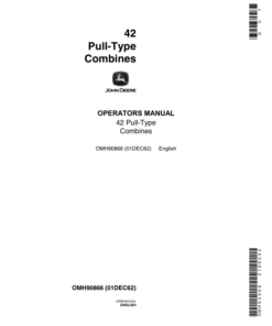 John Deere 42 Pull-Type Combine Operator's Manual (OMH90866)