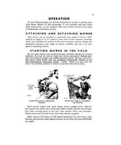 Alternative view of John Deere No. 8, No. 8W Caster-Wheel Mowers Operator's Manual (OMH91129)
