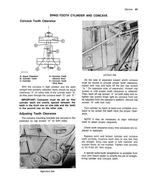 John Deere 3300 & 4400 Combines North America (150001-350000) Operator's Manual (OMH95656) - Image 3