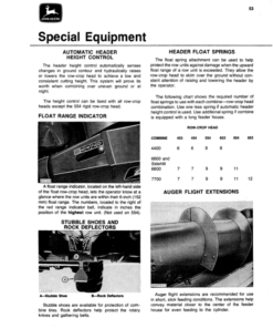 Alternative view of John Deere 50 Series Row-Crop Heads (-350000) Operator's Manual (OMH98965)