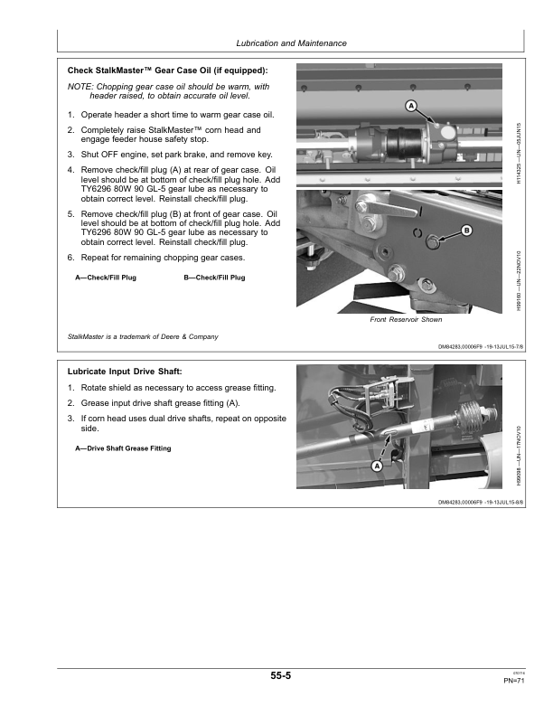 John Deere 600C - Series 606C, 608C, 612C, 616C, 618C STALKMASTER Corn Heads (Export Edition) Operator's Manual (OMHXE103843) - Image 3