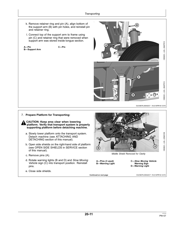 John Deere 600D Series - 625D, 630D, 635D & 640D Draper Platforms (North American) Operator's Manual (OMHXE104523) - Image 2
