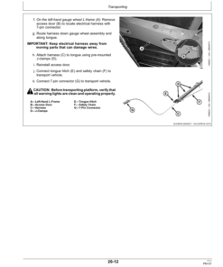 Alternative view of John Deere 600D Series - 625D, 630D, 635D & 640D Draper Platforms (Export Edition) Operator's Manual (OMHXE104524)