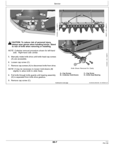 Alternative view of John Deere 600FD Series - 630FD, 635FD, 640FD & 645FD Flexible Draper Platforms (795001-) (North American) Operator's Manual (OMHXE104551)