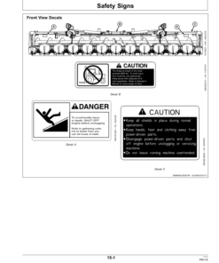Alternative view of John Deere 612FC STALKMASTER Folding Corn Head (North American) Operator's Manual (OMHXE104572)