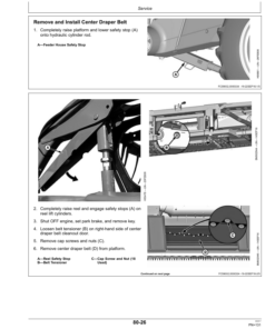 Alternative view of John Deere 630FD, 635FD, 640FD & 645FD Flexible Draper Platforms Operator's Manual (OMHXE110472)