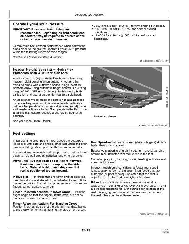 John Deere 630FD, 635FD, 640FD & 645FD Flexible Draper Platforms Operator's Manual (OMHXE110472) - Image 3