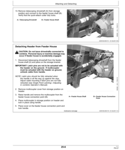Alternative view of John Deere 600P Series Belt Pickup 615P Operator's Manual (OMHXE119103)