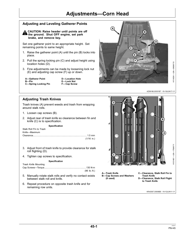 John Deere 700C Series Corn Heads Operator's Manual (OMHXE119105) - Image 2