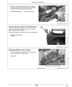 Alternative view of John Deere 600FD Series Flexible Draper Platforms 630FD, 635FD, 640FD, 645FD (800001-) (Export Edition) Operator's Manual (OMHXE122514)