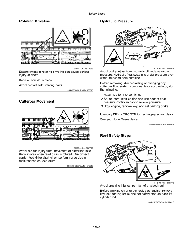 John Deere 730FD, 735FD, 740FD, 745FD Flexible Draper Platforms Operator's Manual (OMHXE127842) - Image 2