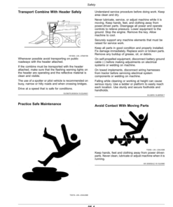 Alternative view of John Deere S760, S780, S770, S790 Combine Tracks Operator's Manual (OMHXE133455)