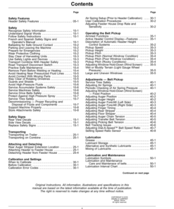 Alternative view of John Deere 615P Belt Pickup Operator's Manual (OMHXE147019)