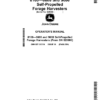 John Deere 8100, 8200, 8300, 8400, 8500, 8600, 9600 Self-Propelled Forage Harvesters Operator's Manual (OMHXE151319)