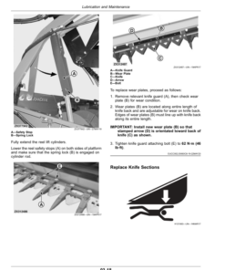 Alternative view of John Deere 616R, 618R, 620R, 622R, 625R, 630R, 635R Cutting Platforms (059000-) Operator's Manual (OMHXE152190)