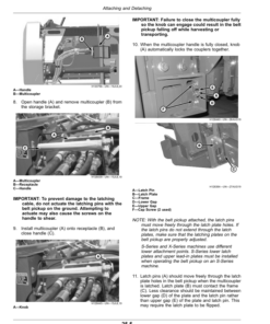 Alternative view of John Deere BP15 Belt Pickup (815001-) Operator's Manual (OMHXE160674)