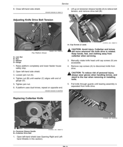 Alternative view of John Deere 620F, 622F, 625F, 630F, 635F Cutting Platforms (815001-) Operator's Manual (OMHXE161163)