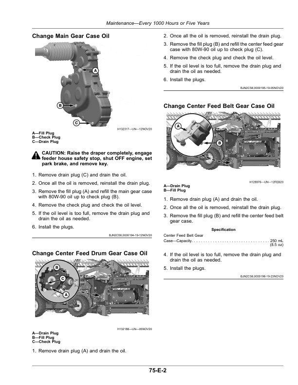 John Deere HD40X Extended Hinged Draper (815001-) Operator's Manual (OMHXE161475) - Image 2