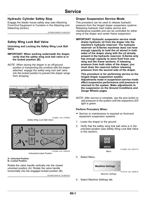 John Deere HD40X Extended Hinged Draper (815001-) Operator's Manual (OMHXE161475) - Image 3