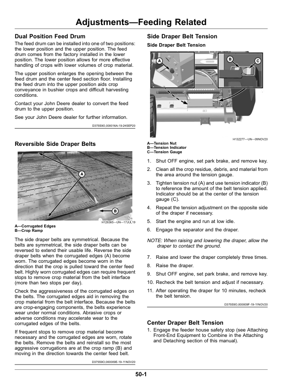 John Deere HD40X Extended Hinged Draper (815001-) Operator's Manual (OMHXE161476) - Image 2
