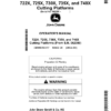 John Deere 722X, 725X, 730X, 735X, 740X Cutting Platforms (062000-) Operator's Manual (OMHXE163377)