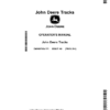 John Deere X9 1000, X9 1100 Combine Tracks (815001-820000) (Export Edition) Operator's Manual (OMHXE164171)