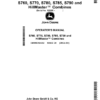 John Deere S760, S770, S780, S785, S790, HillMaster Combines (125000-) Operator's Manual (OMHXE164282)