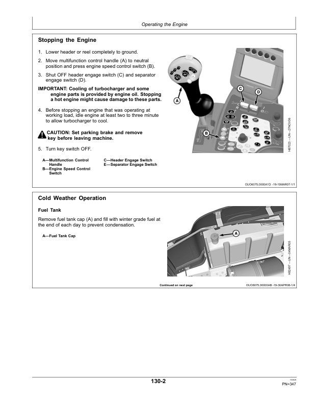 John Deere S690 Combines European Edition (735601-740100) Operator's Manual (OMHXE16685) - Image 4