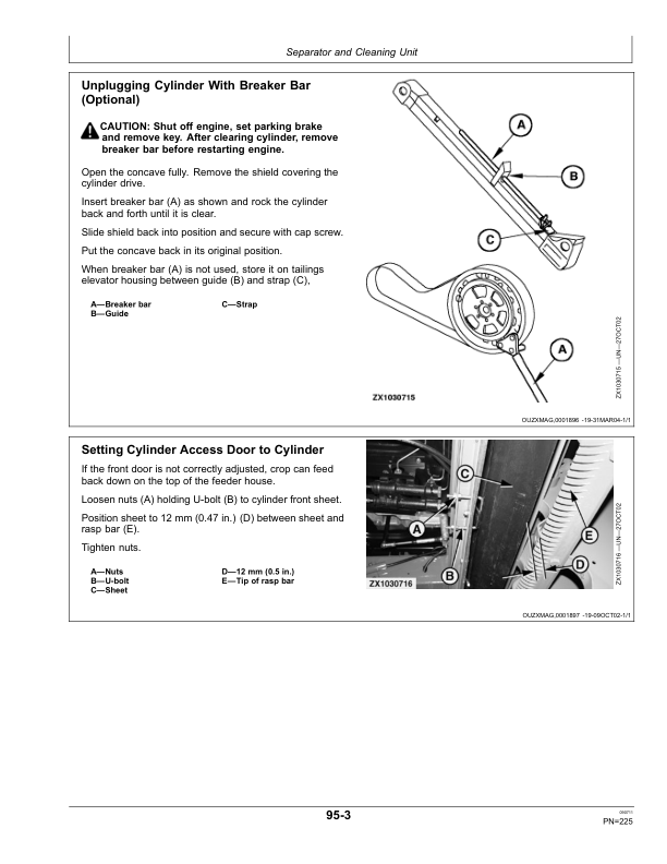 John Deere W540, W550, W650, W660, T550, T560, T660, T670 & C670 Combines Operator's Manual (OMHXE17664) - Image 2