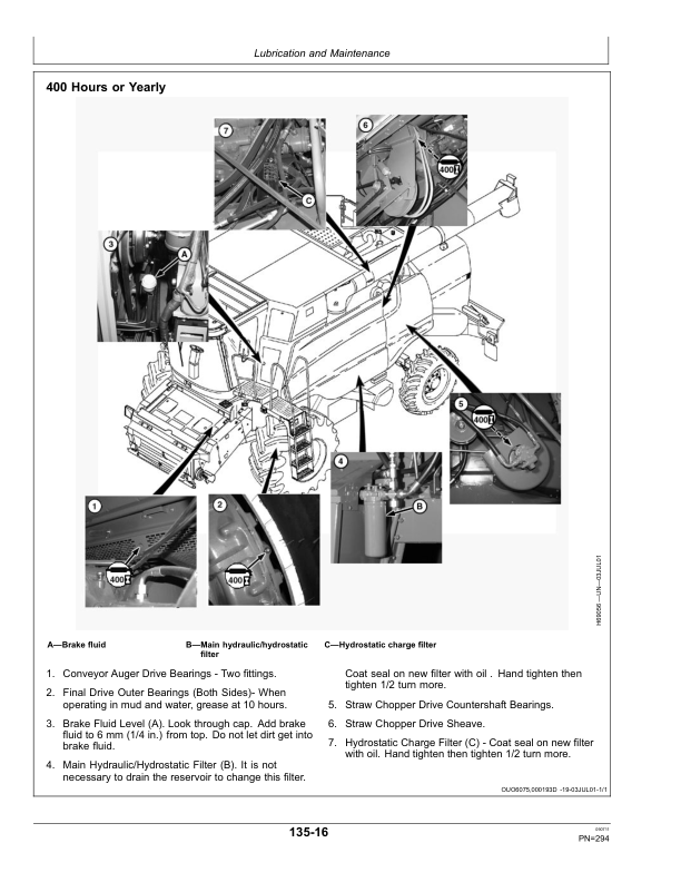 John Deere W540, W550, W650, W660, T550, T560, T660, T670 & C670 Combines Operator's Manual (OMHXE17664) - Image 3