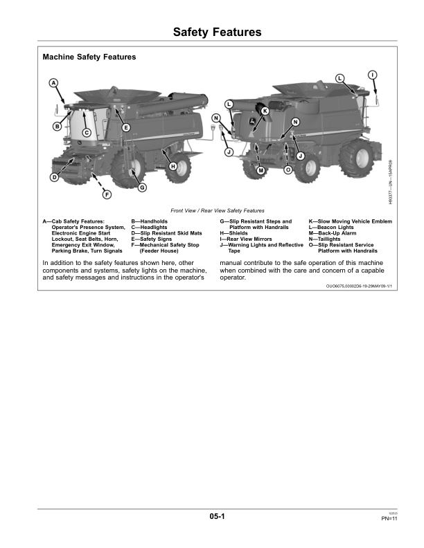 John Deere 9870 STS Combine (740101-) Operator's Manual (OMHXE22999) - Image 2