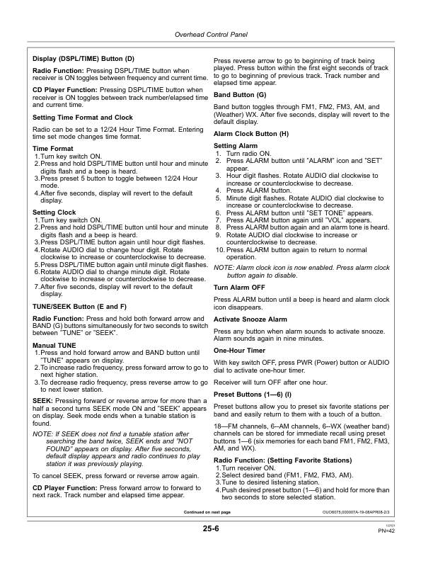 John Deere 9870 STS Combine (740101-) Operator's Manual (OMHXE22999) - Image 4