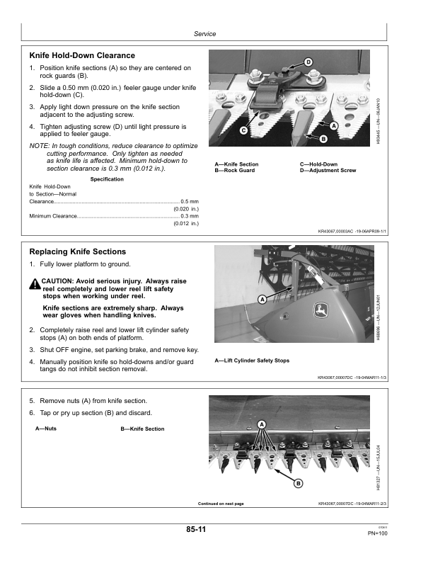 John Deere 600 F&R Series Cutting Platforms North America (745101-755000) Operator's Manual (OMHXE30024) - Image 2