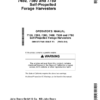 John Deere 7180, 7280, 7830, 7480, 7580 & 7780 Self-Propelled Forage Harvesters Operator's Manual (OMHXE37649)