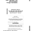 John Deere 7180, 7280, 7830, 7480, 7580 & 7780 Self-Propelled Forage Harvesters Operator's Manual (OMHXE37675)
