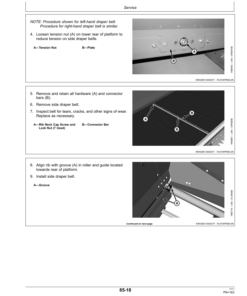 Alternative view of John Deere 600D Series Draper Platforms 625D, 630D, 635D & 640D Export Edition (765001-775000) Operator's Manual (OMHXE69598)