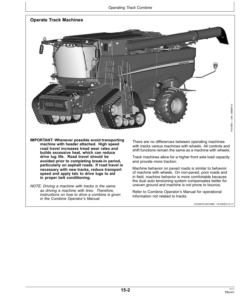 Alternative view of John Deere Rubber Track System Operator's Manual (OMHXE70656)