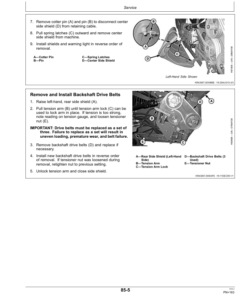 Alternative view of John Deere 600D Series Draper Platforms 625D, 630D, 635D & 640D North America (775001-785000) Operator's Manual (OMHXE75714)