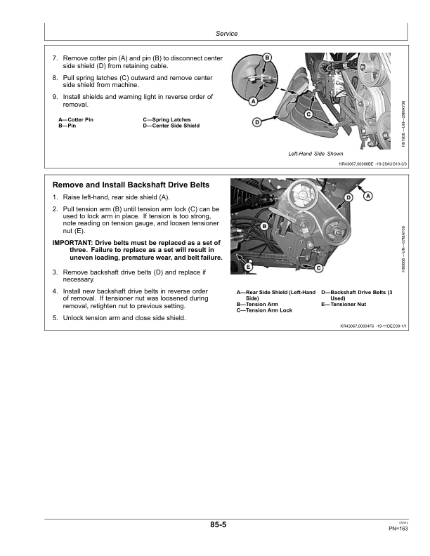 John Deere 600D Series Draper Platforms 625D, 630D, 635D & 640D North America (775001-785000) Operator's Manual (OMHXE75714) - Image 2