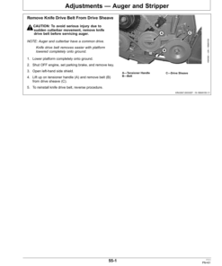 Alternative view of John Deere 600F Series Cutting Platform Export Edition (775001-785000) Operator's Manual (OMHXE75737)