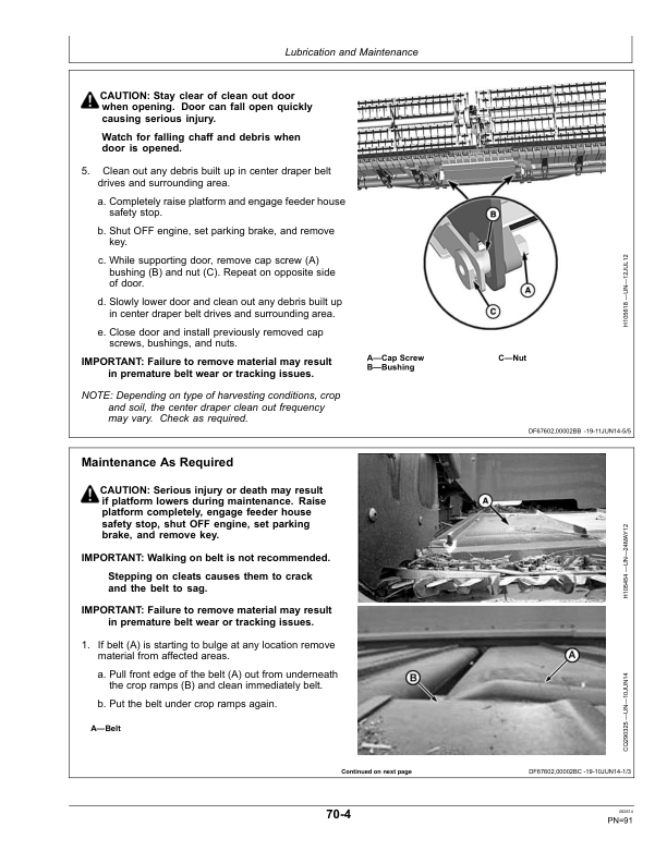 John Deere 600FD Series Flexible Draper Platforms South American Edition (000000-115099) Operator's Manual (OMHXE77240) - Image 3