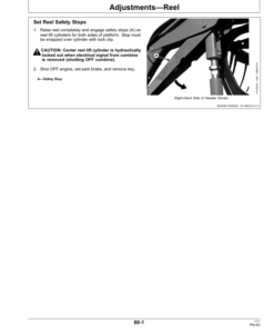 Alternative view of John Deere 645FD Series Flexible Draper Platforms Export Edition (775001-785000) Operator's Manual (OMHXE79571)