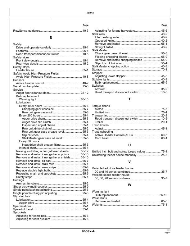John Deere 600C Series Corn Heads North America (785001- ) Operator's Manual (OMHXE89804) - Image 2