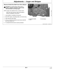 Alternative view of John Deere 600F Series Cutting Platform North America (785001- ) Operator's Manual (OMHXE89910)