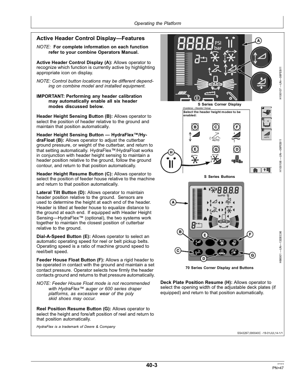 John Deere 600F Series Cutting Platforms620F, 622F, 625F, 630F & 635FExport Edition (775001-785000) Operator's Manual (OMHXE89911) - Image 3